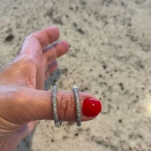 Pivet(cubic zirconia) hoops